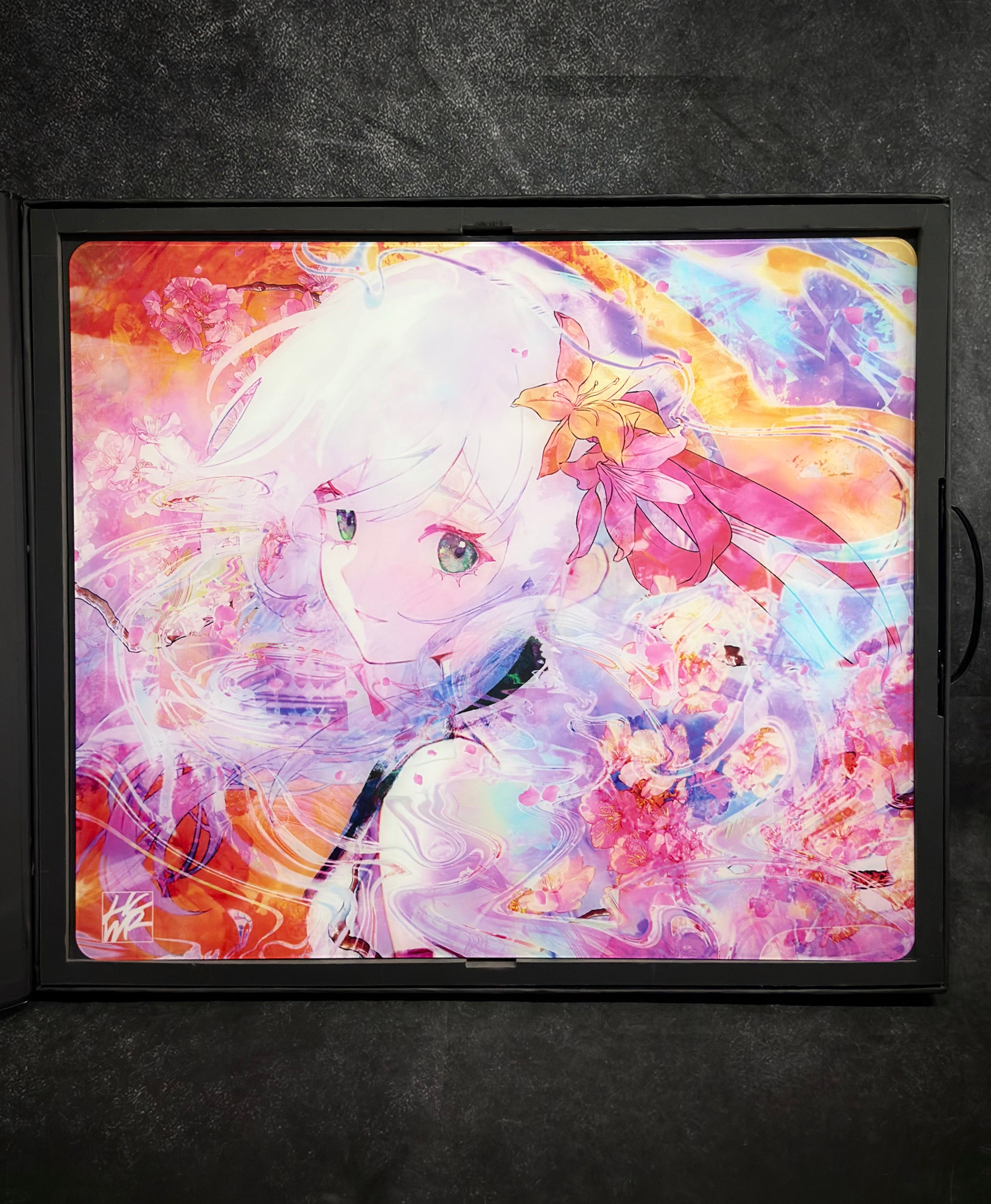 HachiwareGaming x Hanabi - Glass Mousepad