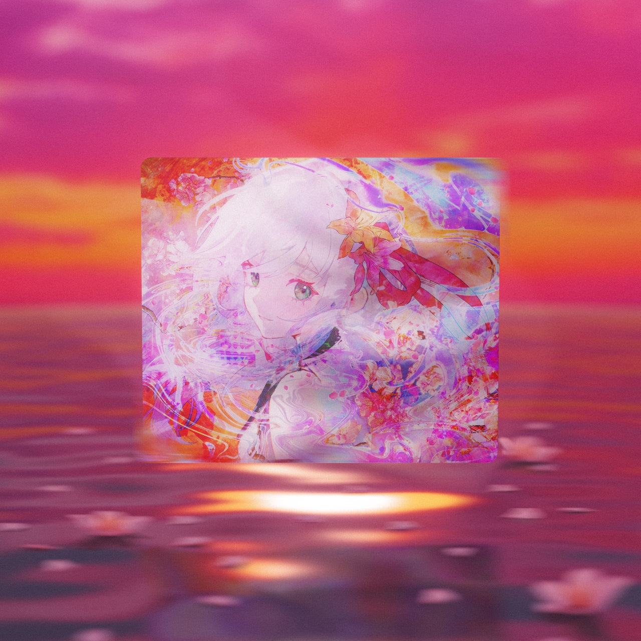 HachiwareGaming x Hanabi - Glass Mousepad